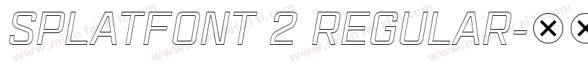 Splatfont 2 Regular字体转换